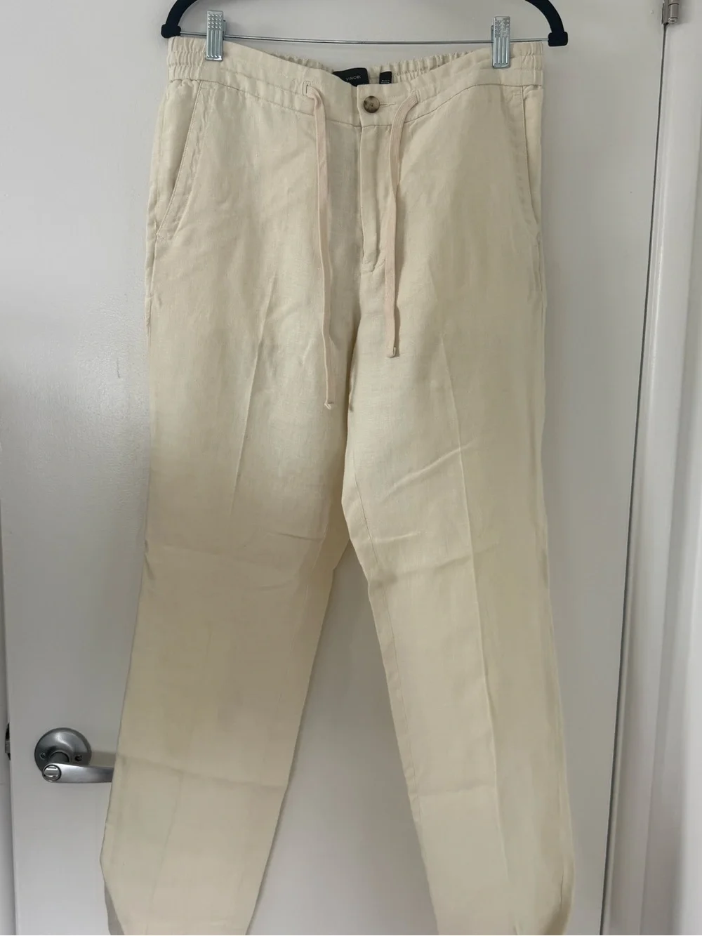 Vince Cream Drawstring Chinos